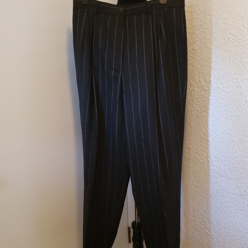 Barrie Pace Sophisticated Black Pinstripe Women's Trousers